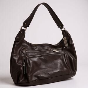 Cole Haan Brown Leather Shoulder Bag |Classic Hobo